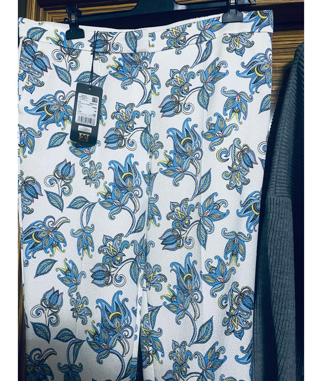 ESCADA Голубой вискозный костюм с брюками, фото 5