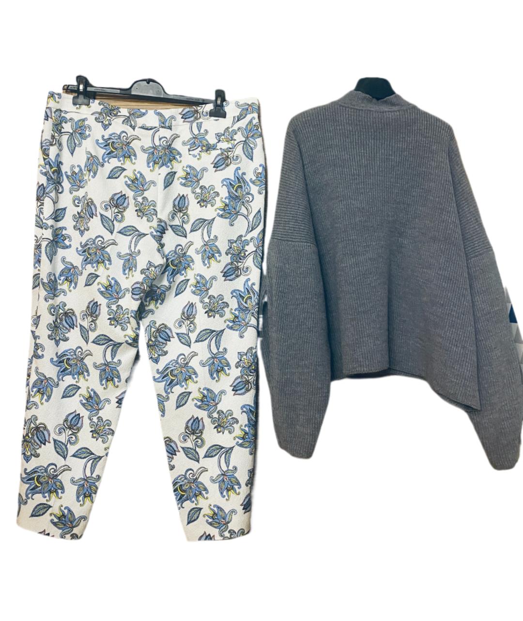 ESCADA Голубой вискозный костюм с брюками, фото 2