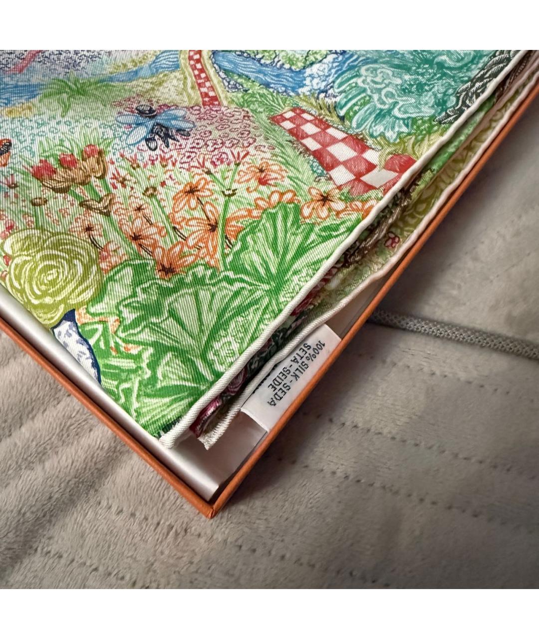 HERMES Мульти шелковый платок, фото 3