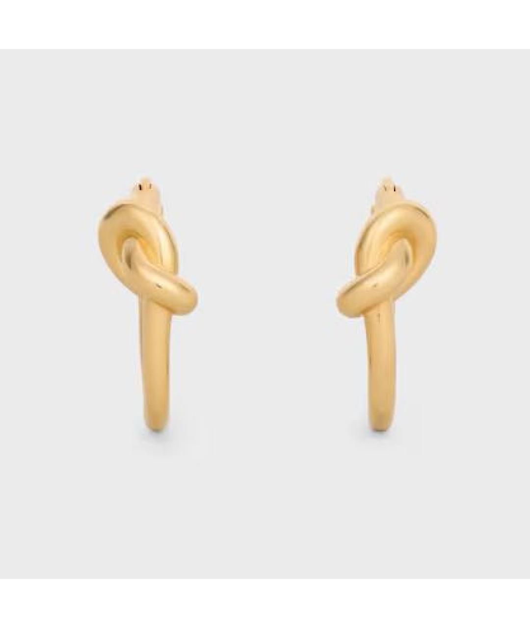 CELINE Золотые латунные серьги, фото 4