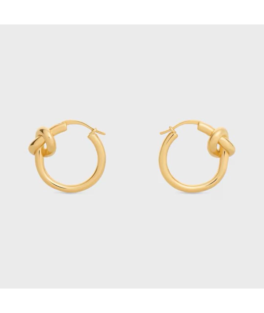 CELINE Золотые латунные серьги, фото 2