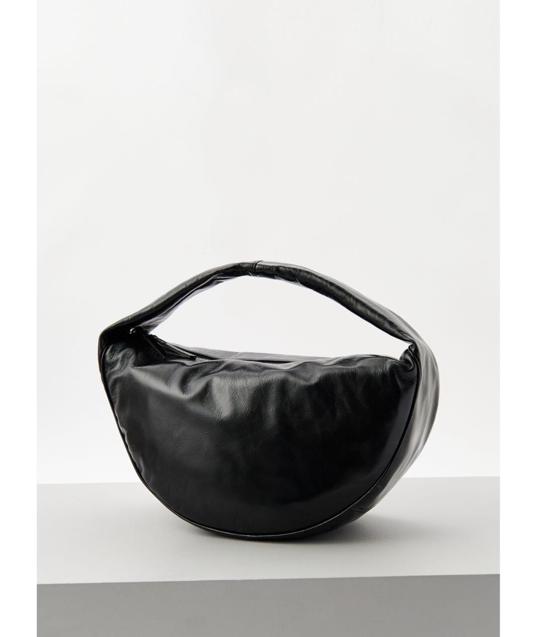 BY FAR Черная кожаная сумка с короткими ручками, фото 2