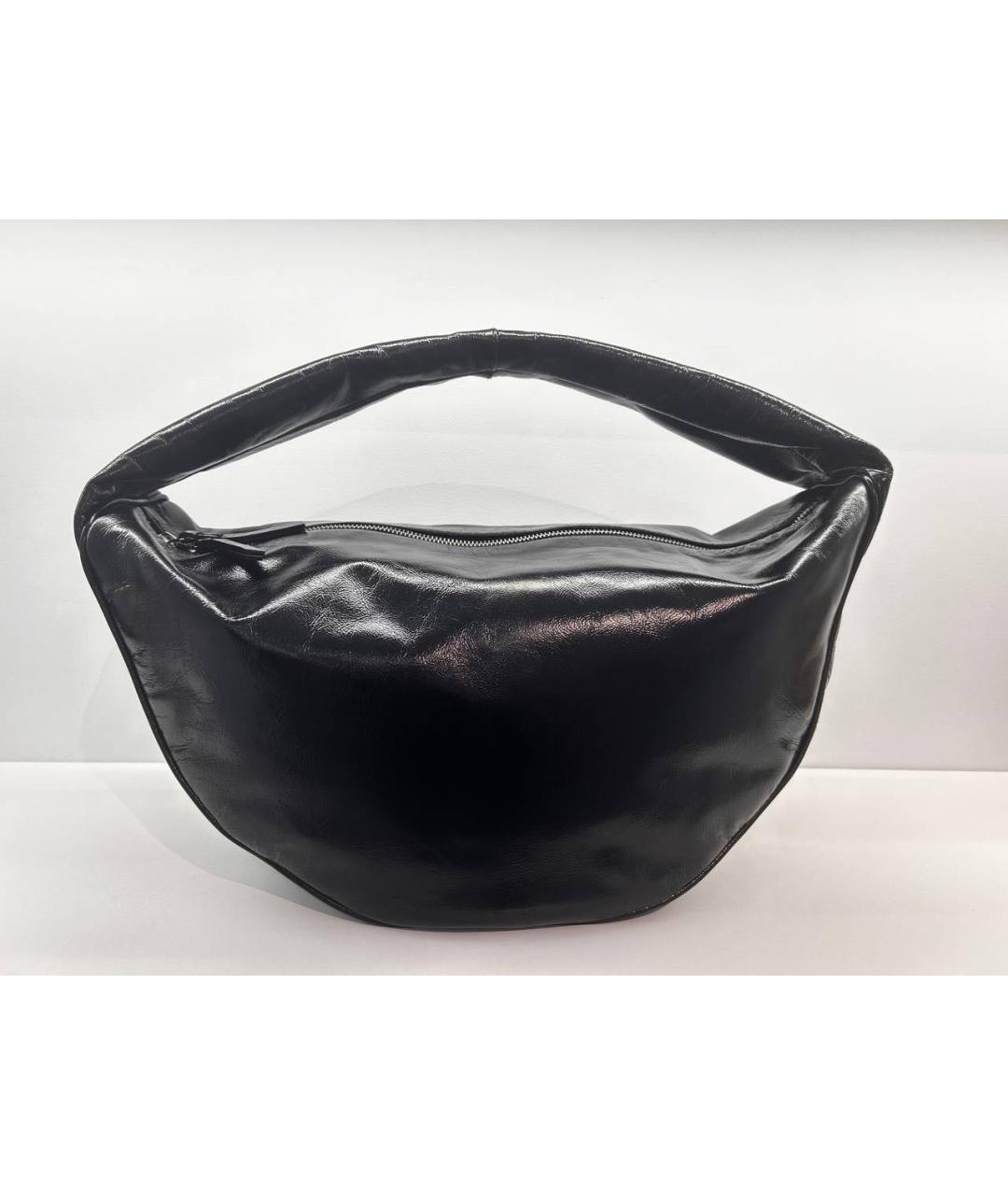 BY FAR Черная кожаная сумка с короткими ручками, фото 8