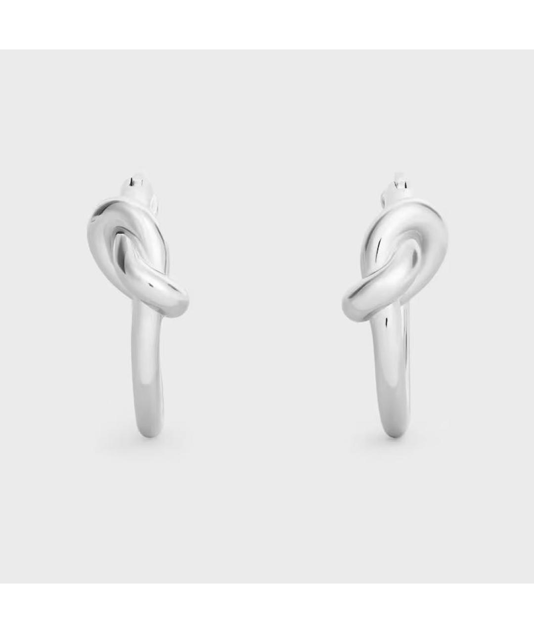 CELINE Серебряные латунные серьги, фото 3