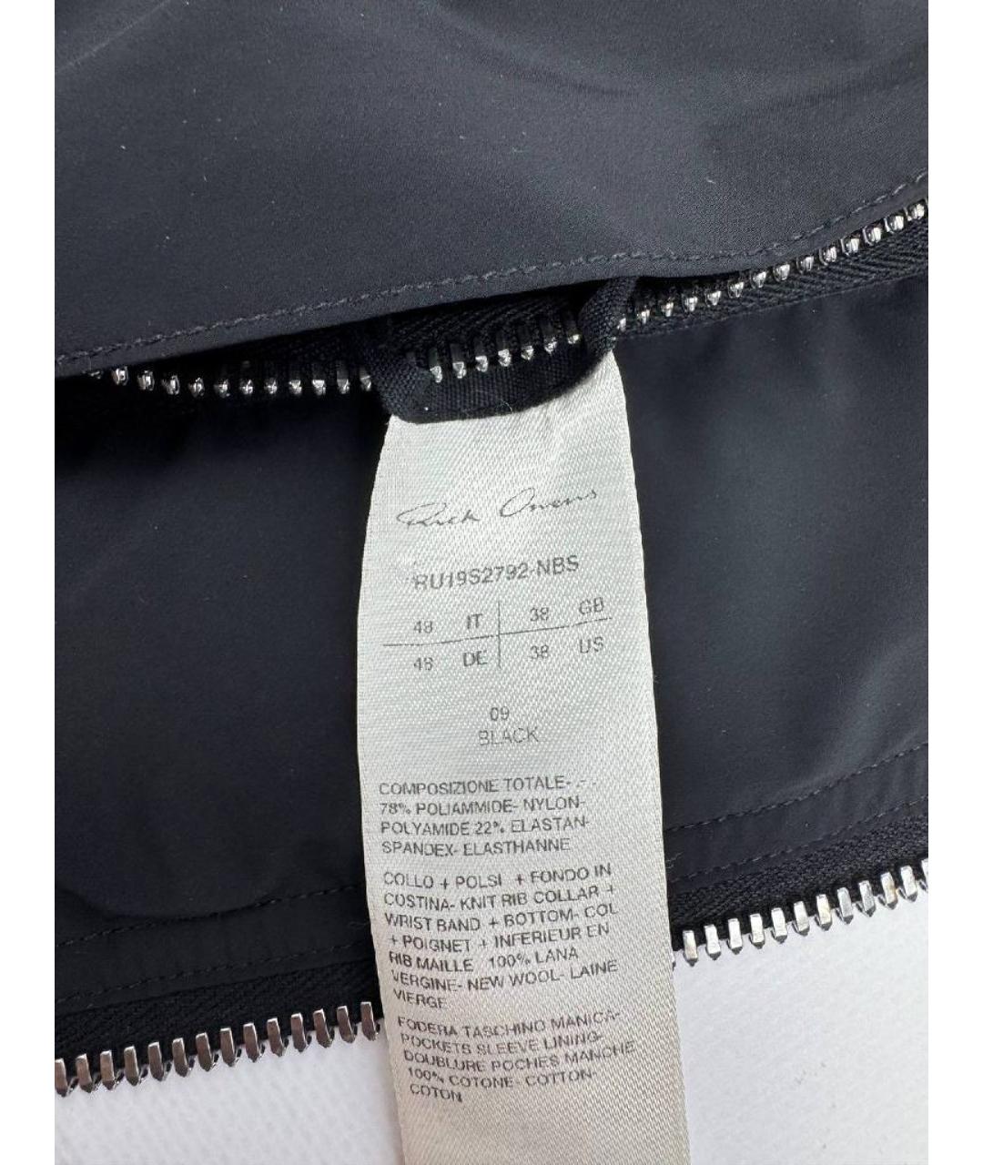 RICK OWENS Черная куртка, фото 5