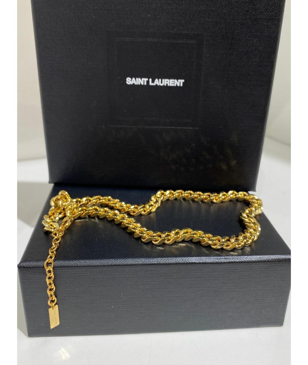 SAINT LAURENT Золотая цепочка, фото 3