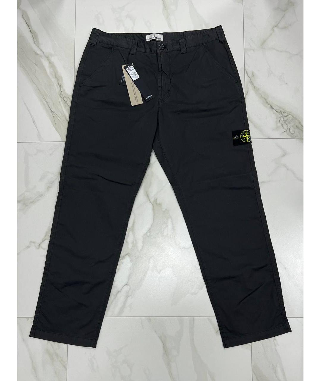 STONE ISLAND Серые повседневные брюки, фото 9