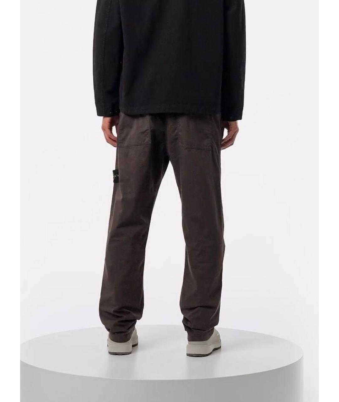 STONE ISLAND Серые повседневные брюки, фото 8