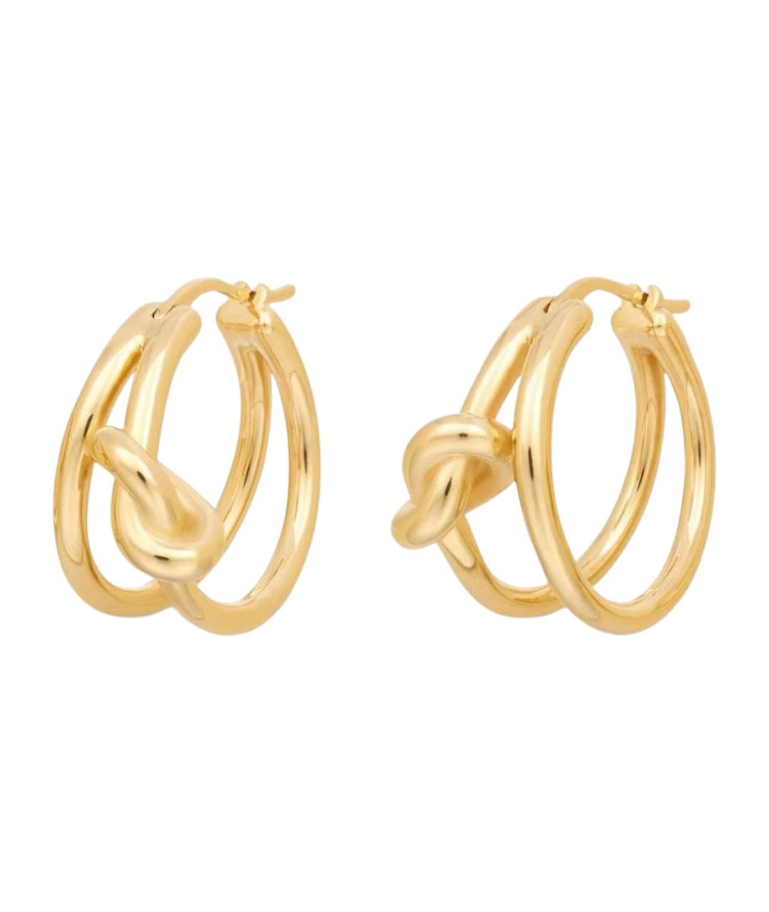 CELINE Золотые латунные серьги, фото 1