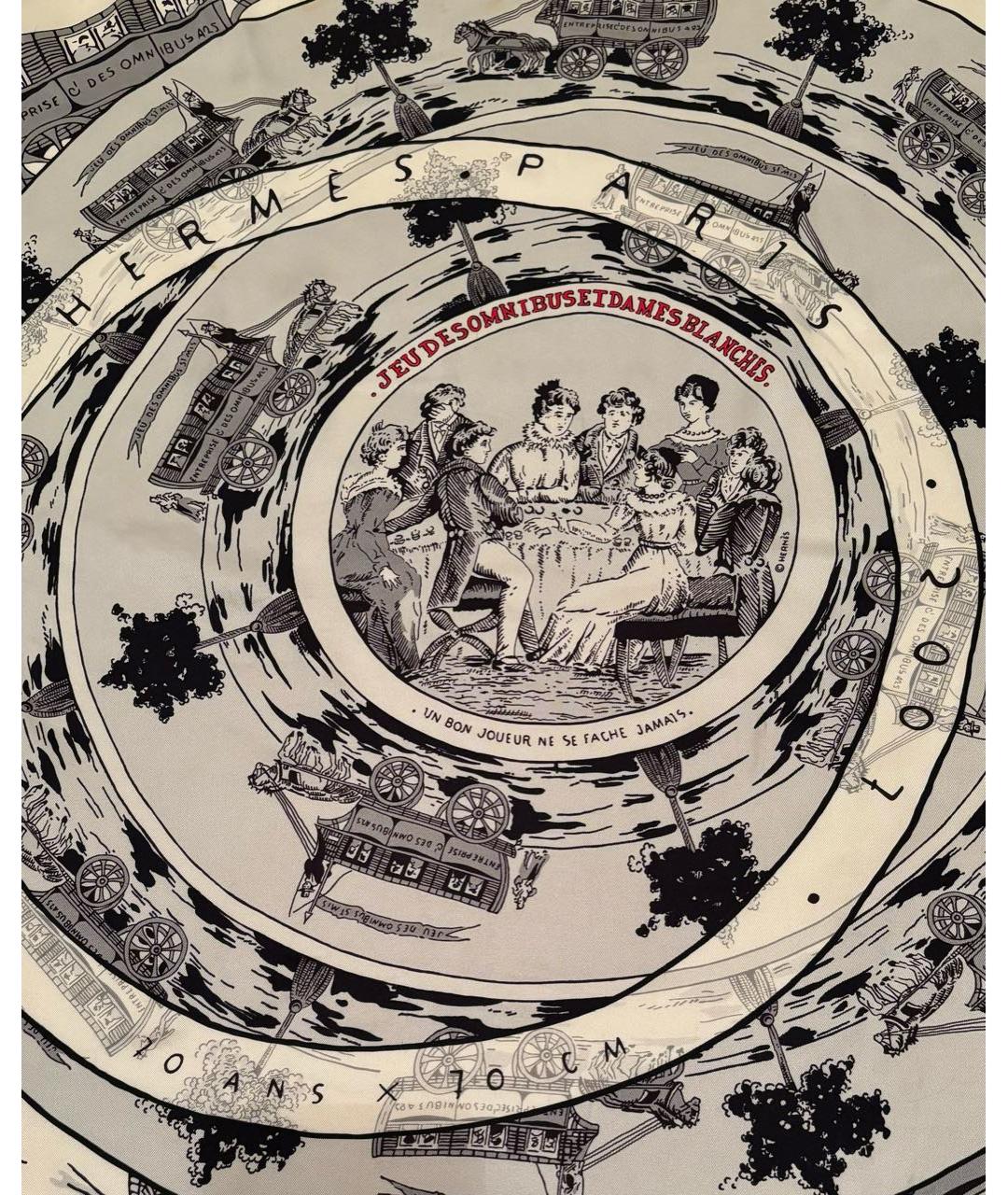 HERMES Мульти шелковый платок, фото 3