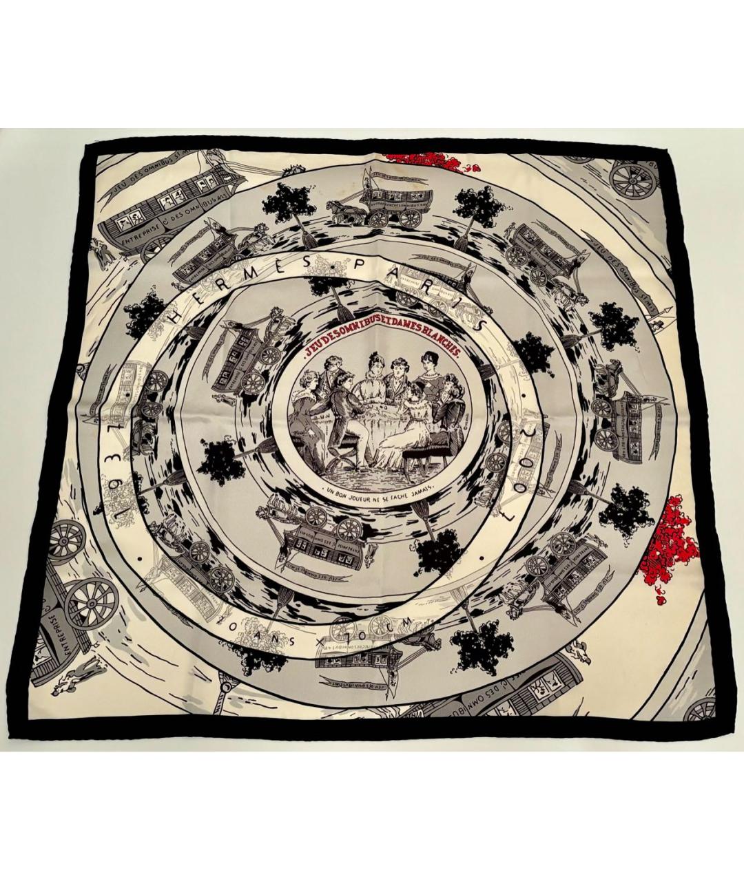 HERMES Мульти шелковый платок, фото 2