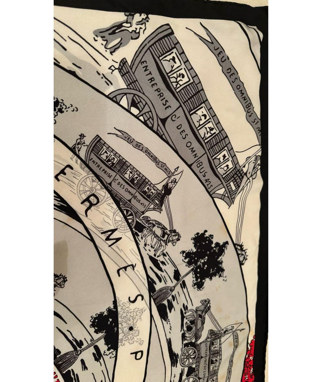 HERMES Мульти шелковый платок, фото 5