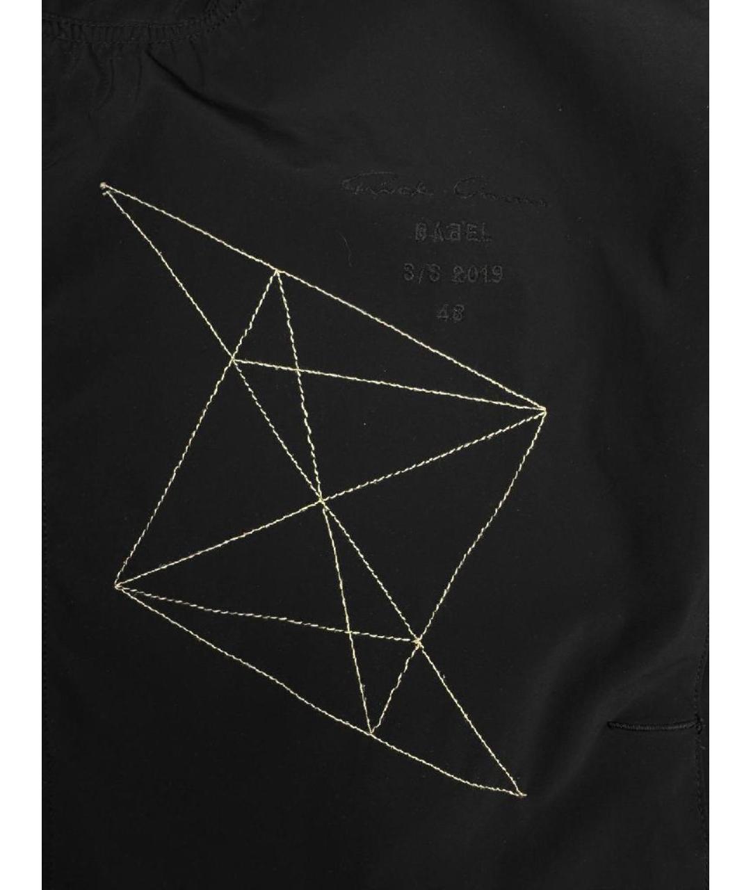 RICK OWENS Черная хлопковая куртка, фото 4