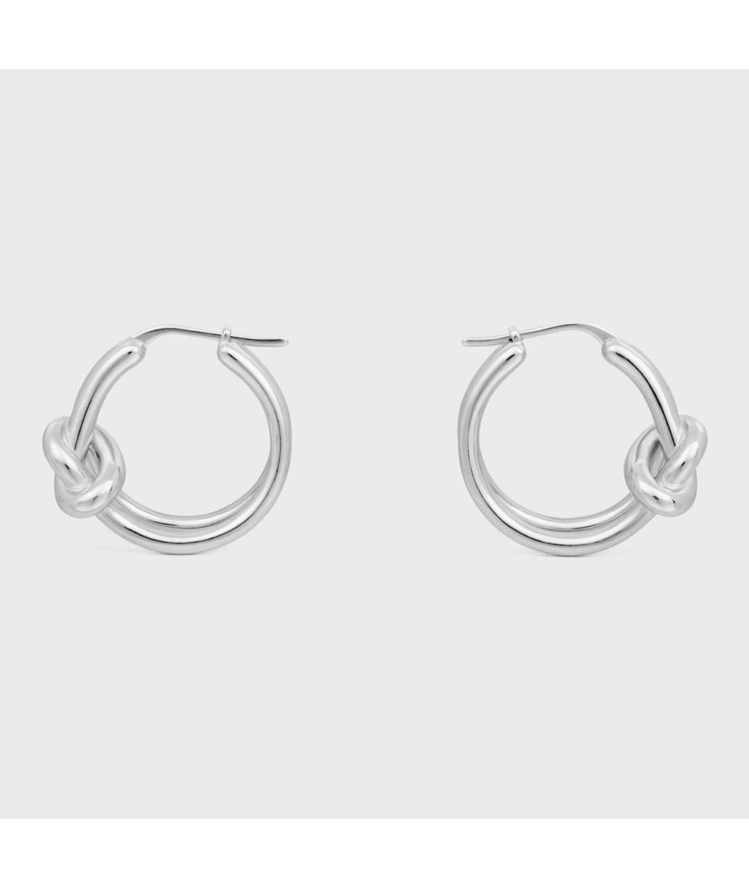 CELINE Серебряные латунные серьги, фото 2