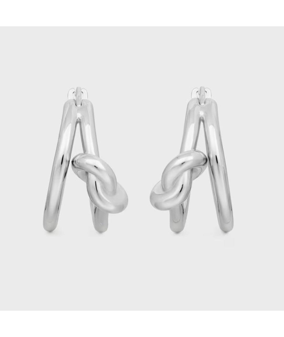 CELINE Серебряные латунные серьги, фото 3