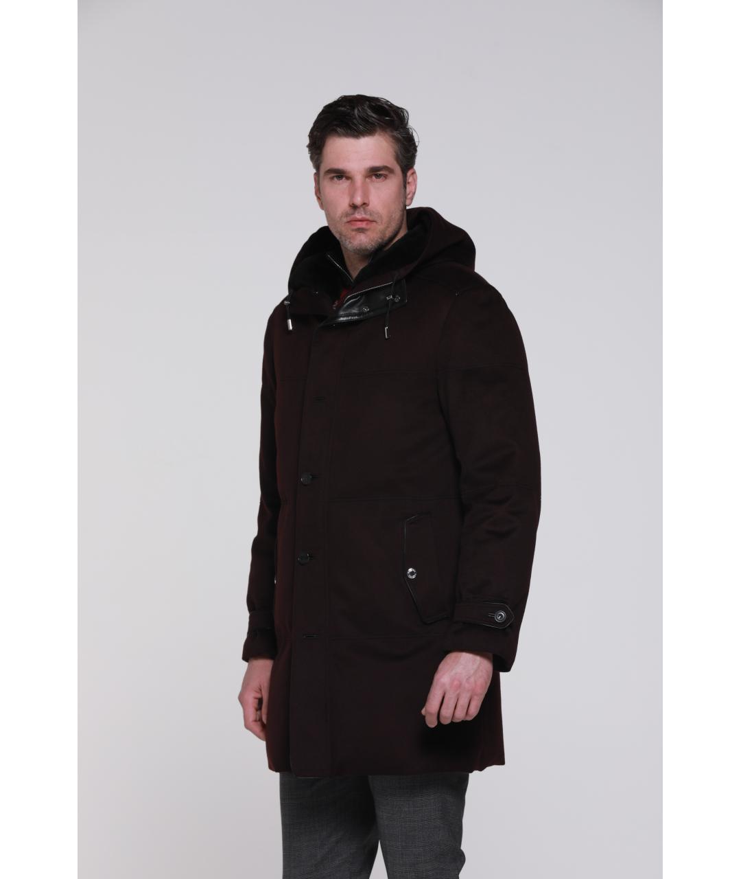 MASSIMO SFORZA Коричневая кашемировая куртка, фото 2