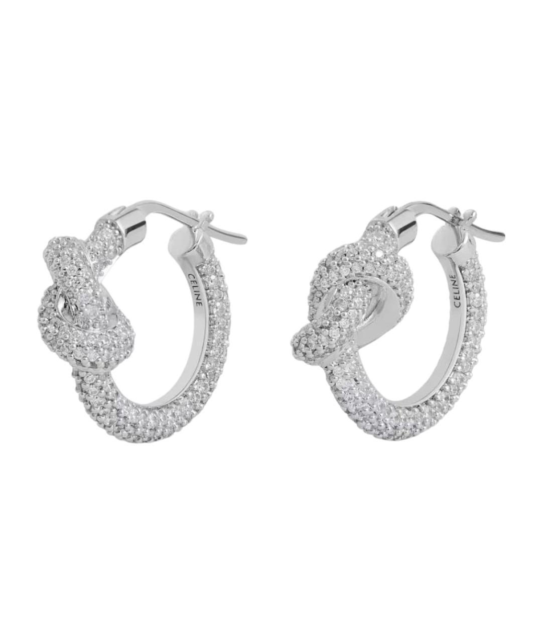 CELINE Серебряные латунные серьги, фото 1