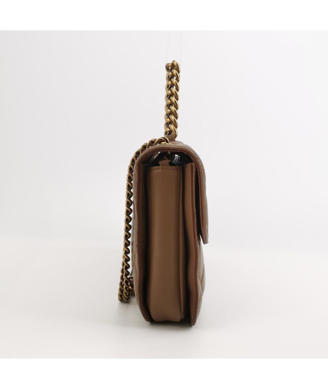 CHANEL Коричневая кожаная сумка через плечо, фото 3