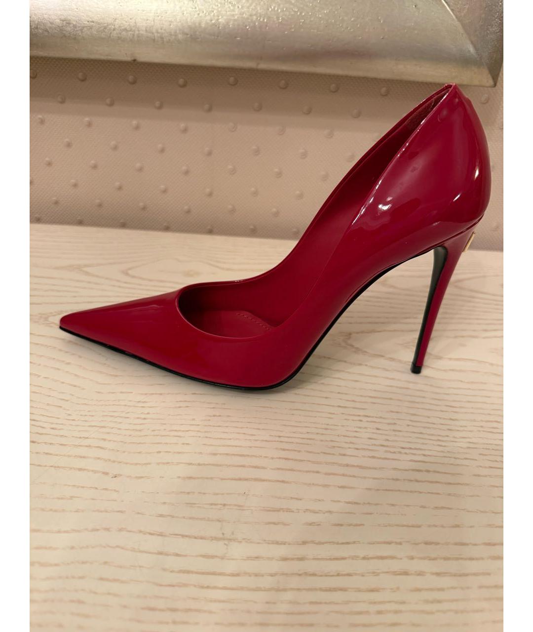 DOLCE&GABBANA Красные туфли из лакированной кожи, фото 9