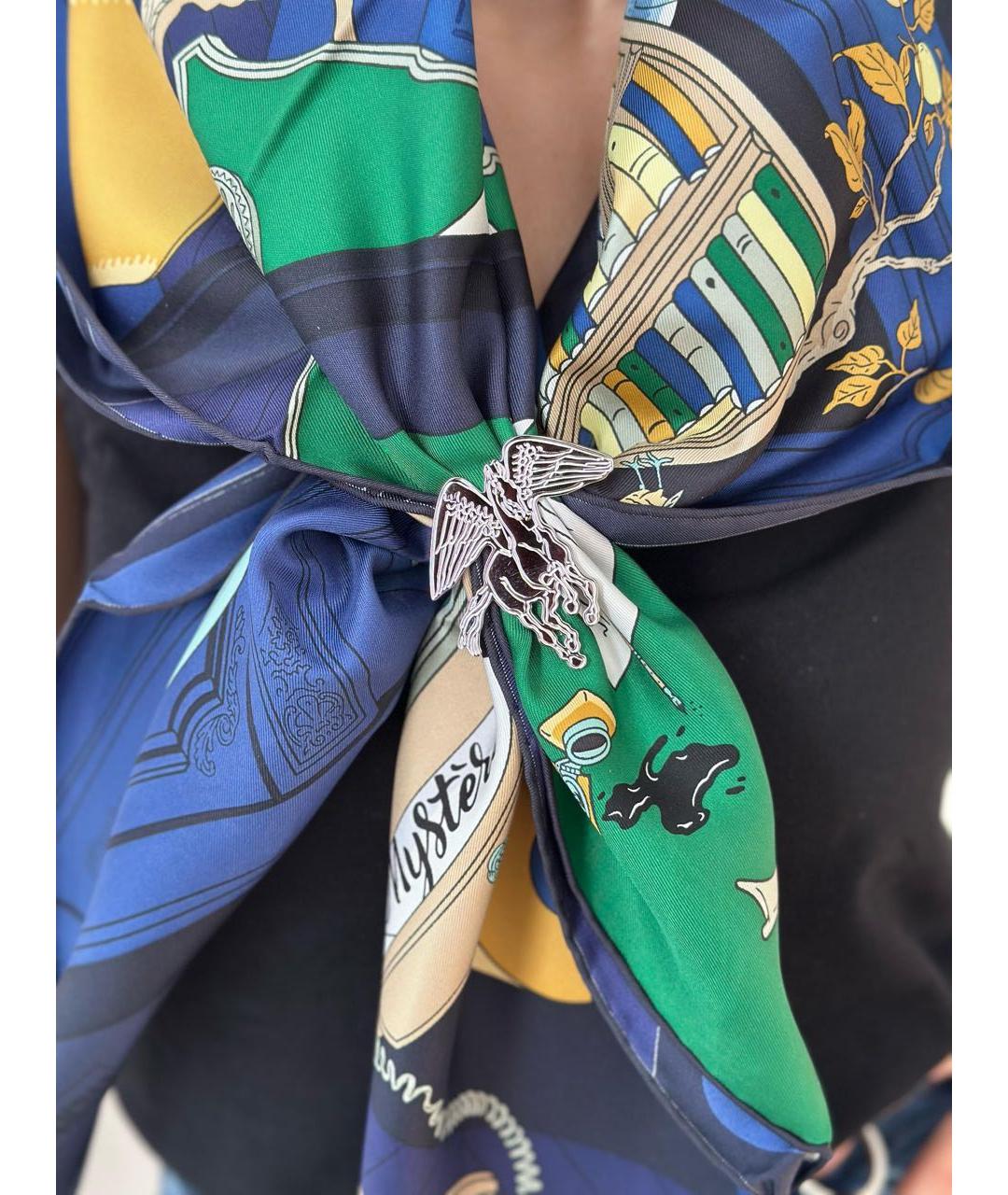 HERMES Серебряная металлическая булавка / брошь, фото 2