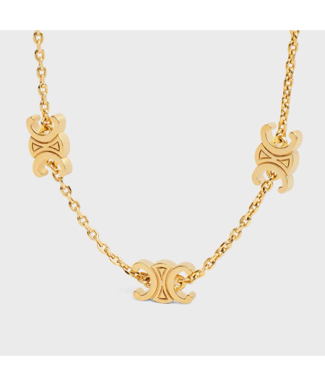 CELINE Золотой латунный браслет, фото 2