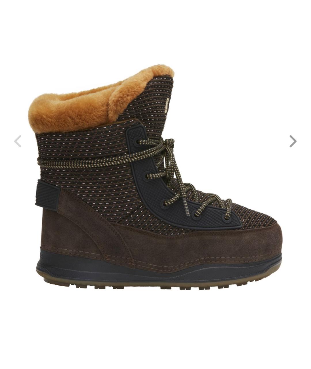 BOGNER Коричневые текстильные полусапоги, фото 5