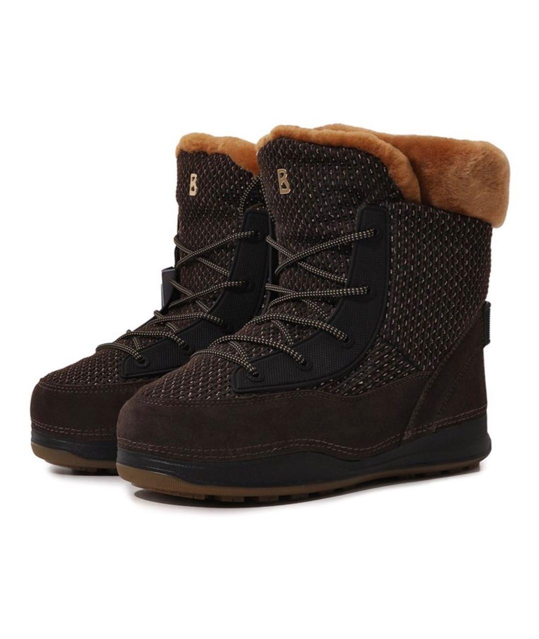 BOGNER Коричневые текстильные полусапоги, фото 2