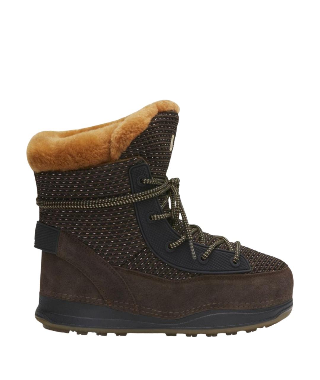 BOGNER Коричневые текстильные полусапоги, фото 1