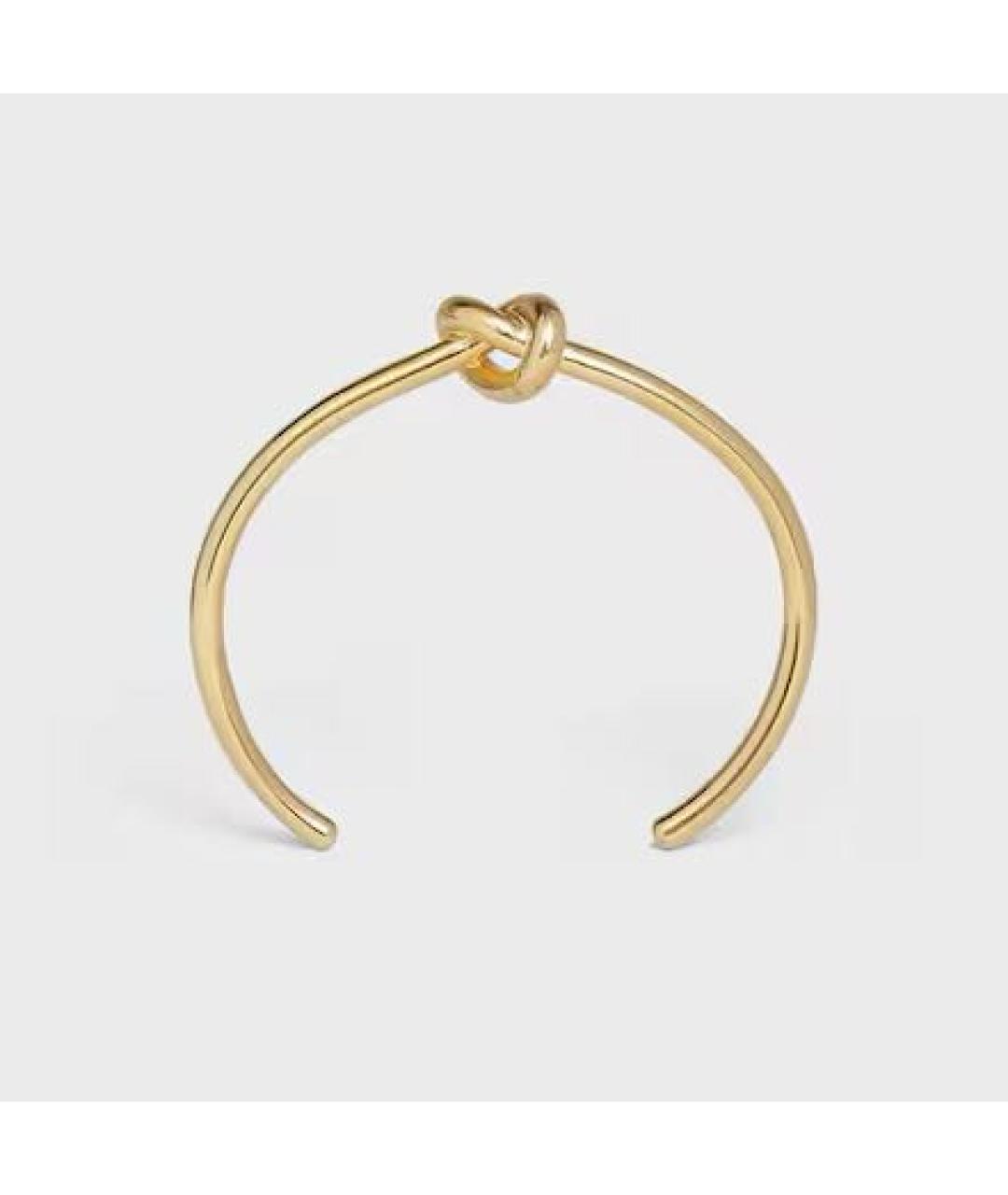 CELINE Золотой латунный браслет, фото 5