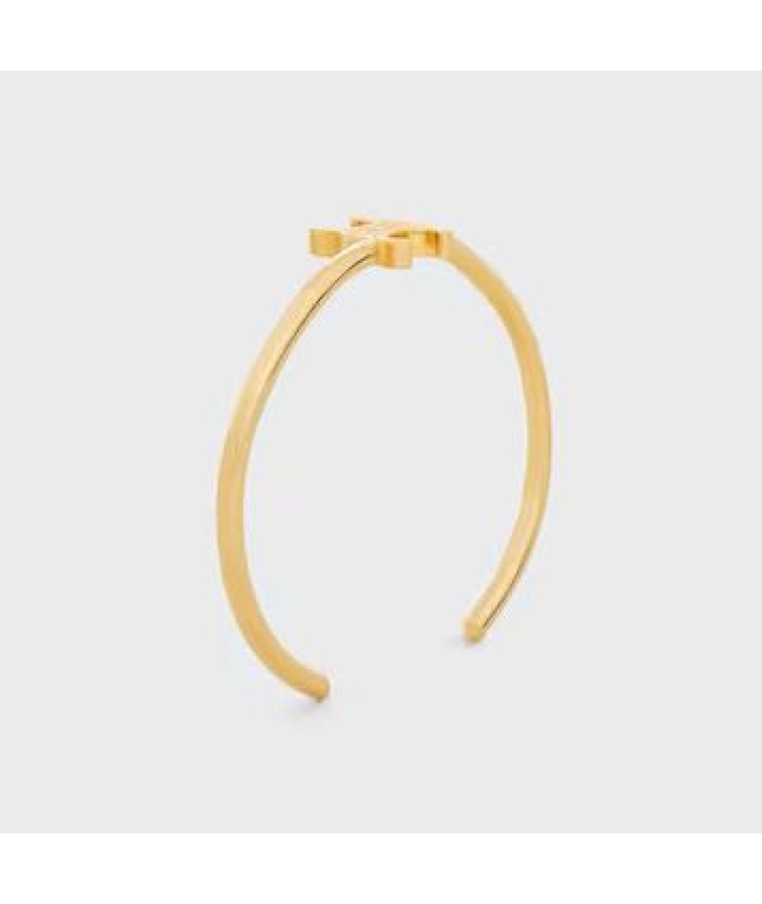 CELINE Золотой латунный браслет, фото 2