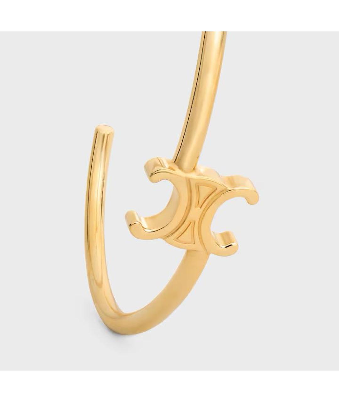 CELINE Золотой латунный браслет, фото 4