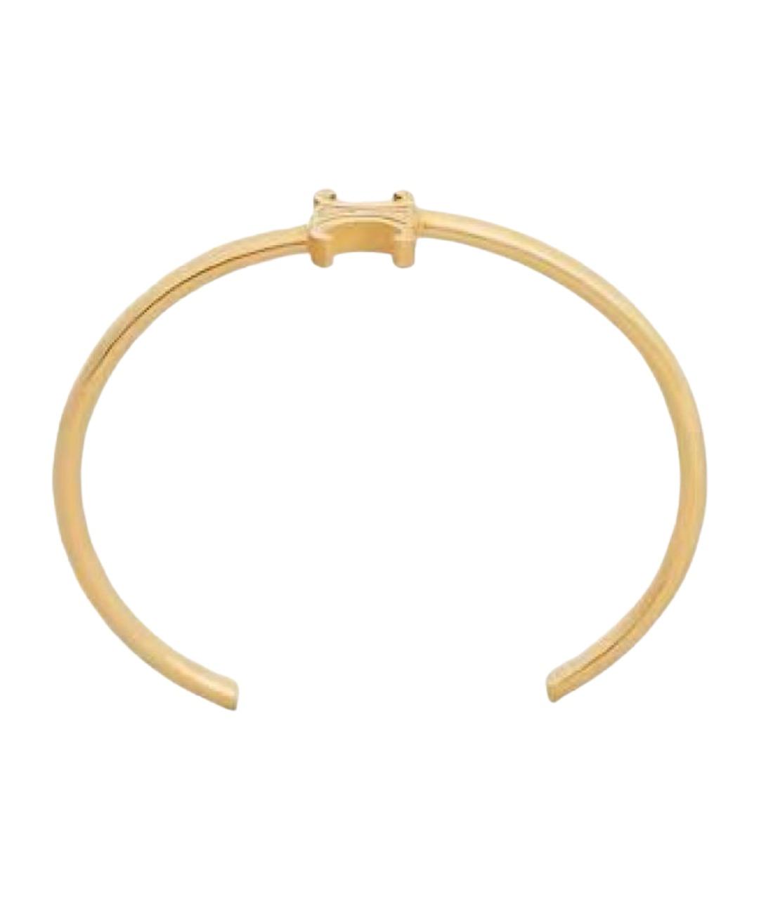 CELINE Золотой латунный браслет, фото 1