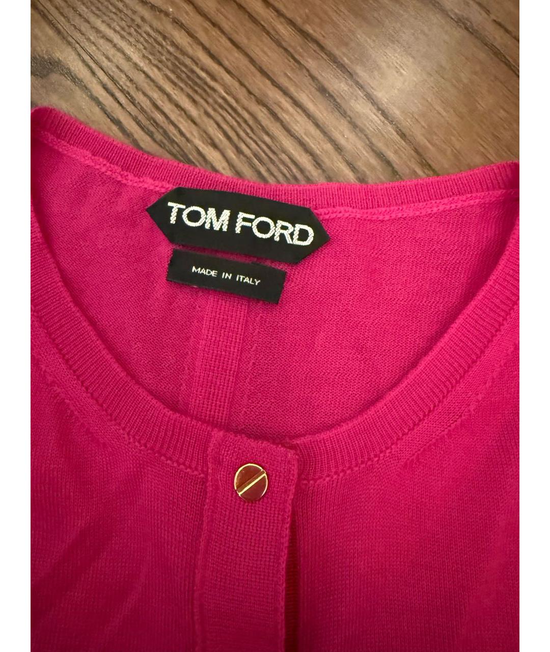TOM FORD Фуксия кашемировый кардиган, фото 2