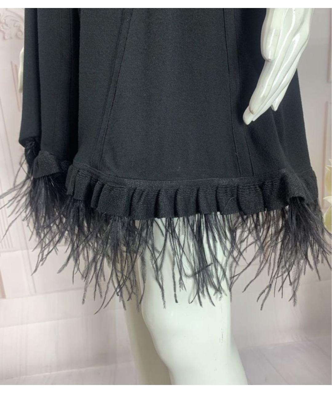 TWIN-SET Черное вискозное платье, фото 4