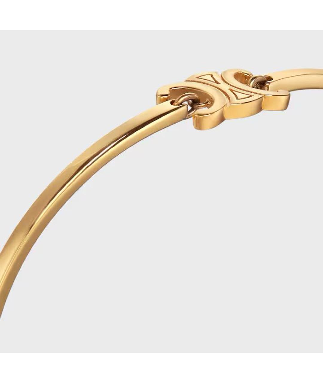 CELINE Золотой латунный браслет, фото 4