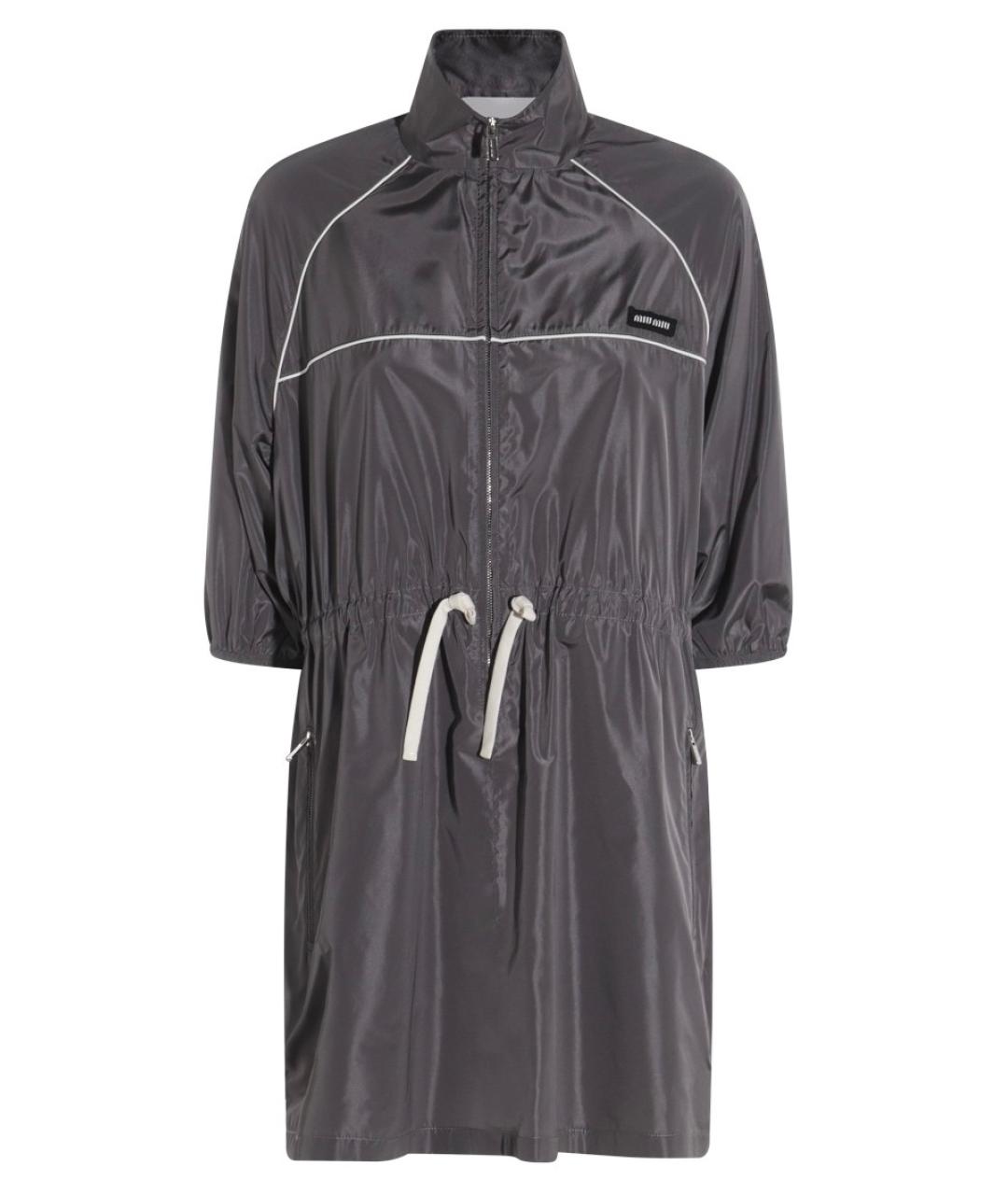 MIU MIU Серое коктейльное платье, фото 1