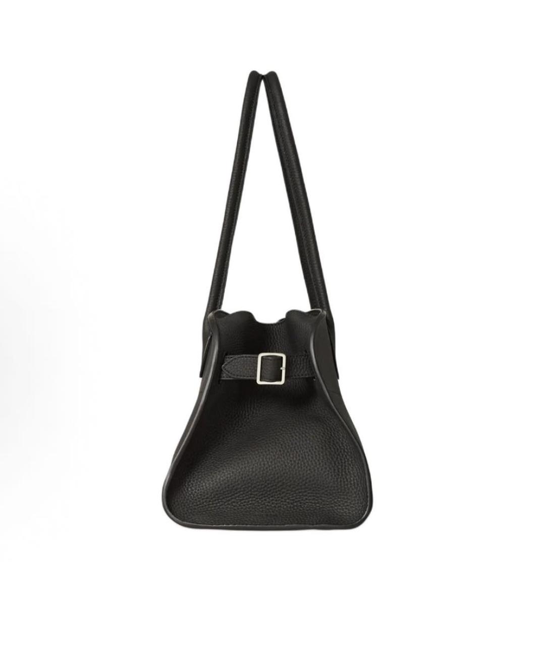 THE ROW Черная кожаная сумка через плечо, фото 2