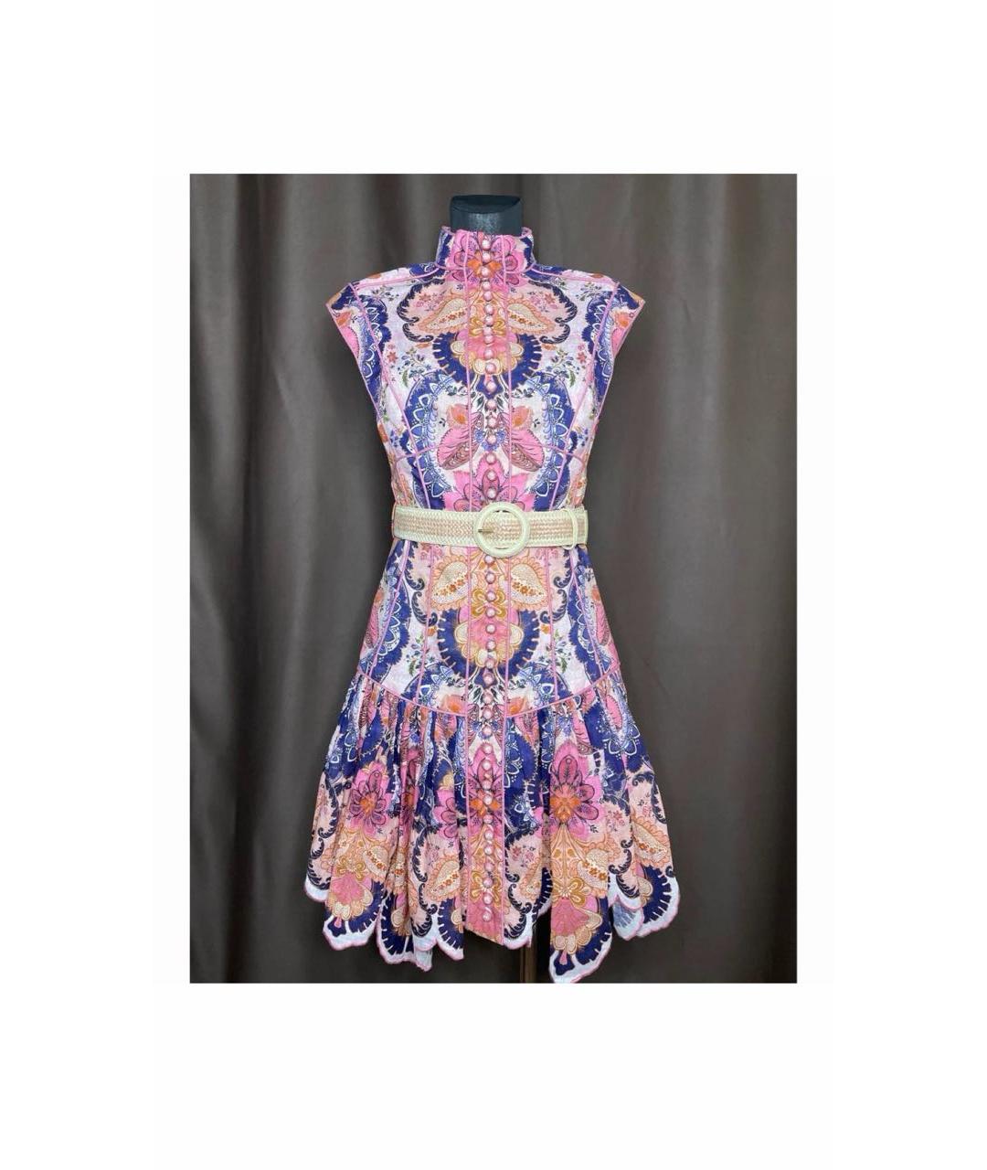 ZIMMERMANN Мульти хлопковое коктейльное платье, фото 2