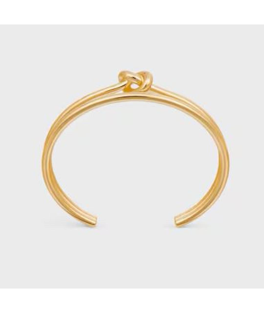 CELINE Золотой латунный браслет, фото 5