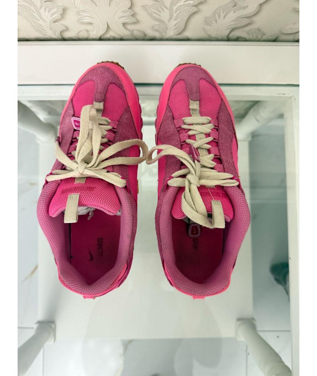 JACQUEMUS Розовые кожаные кроссовки, фото 3