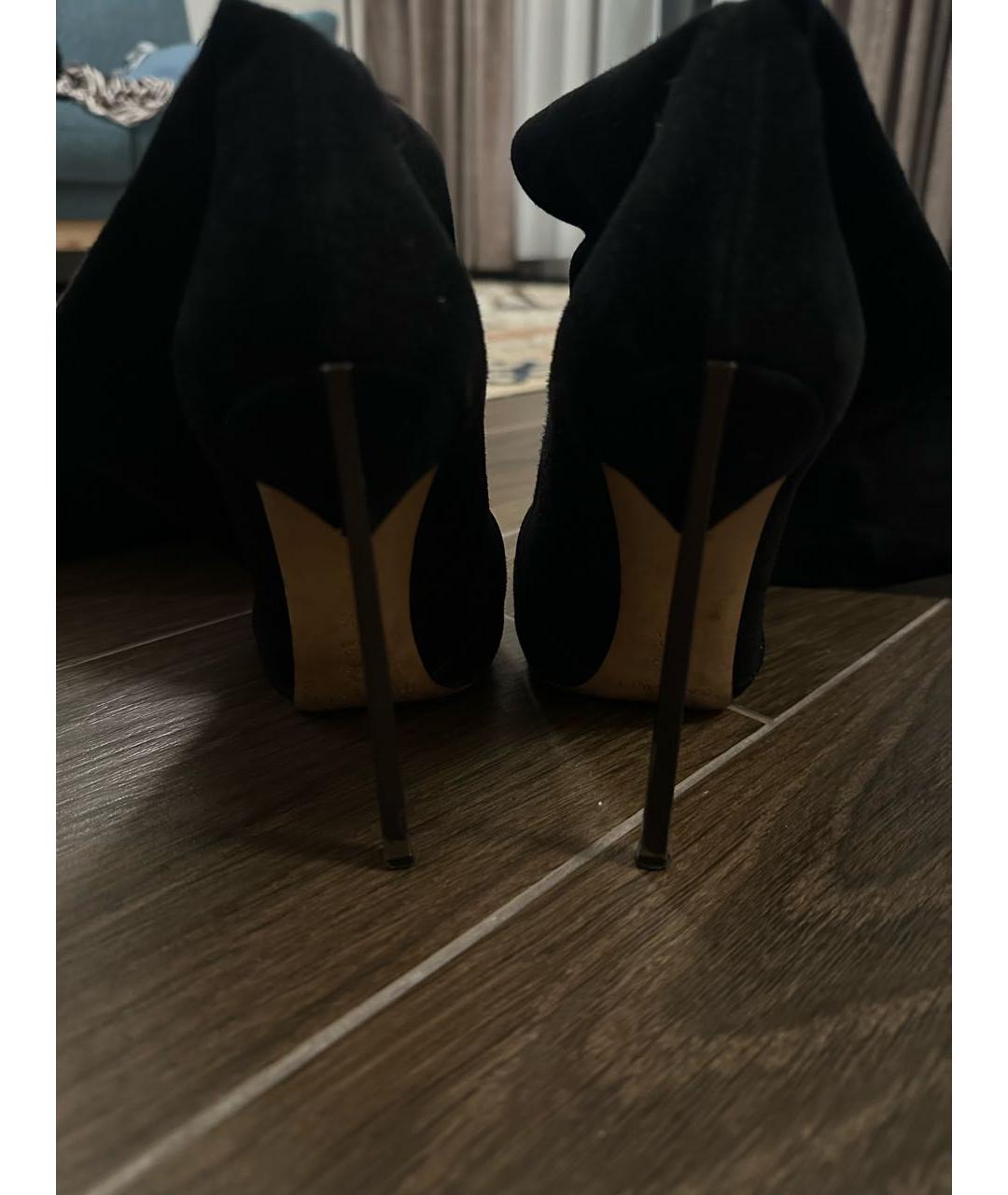 CASADEI Черные замшевые ботфорты, фото 3