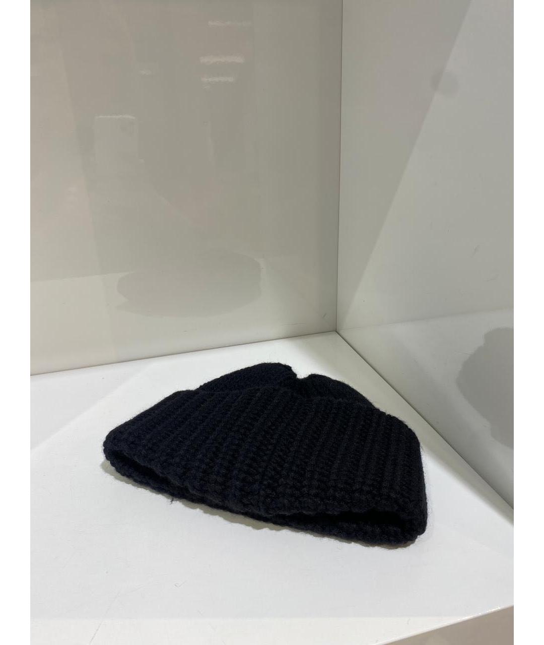 SAINT LAURENT Черная шапка, фото 3
