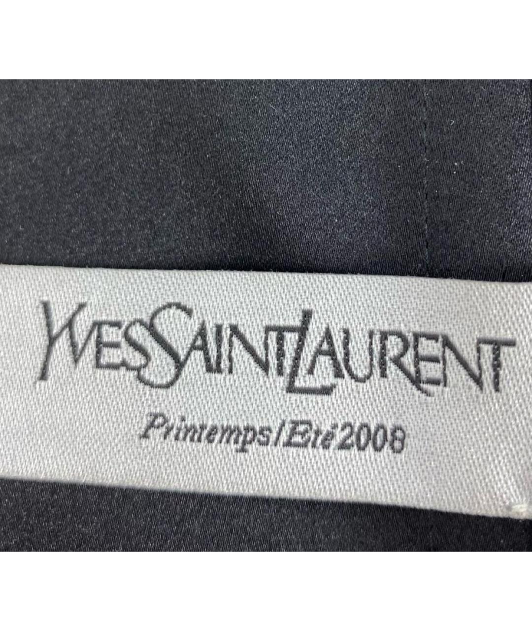 SAINT LAURENT Белое шелковое вечернее платье, фото 7