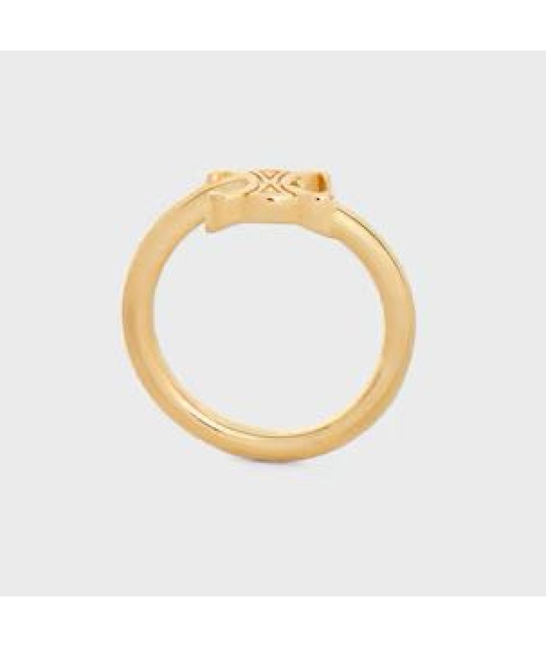 CELINE Золотое латунное кольцо, фото 4