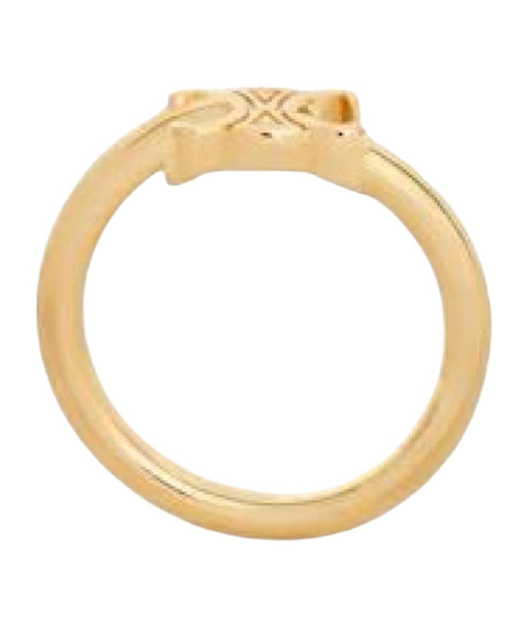 CELINE Золотое латунное кольцо, фото 1