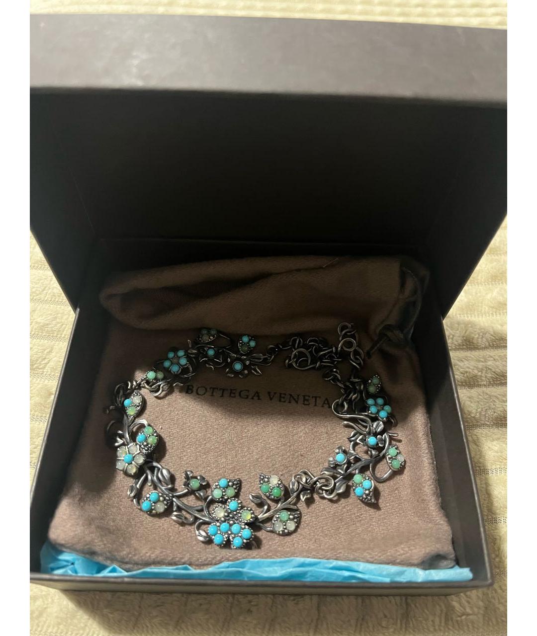 BOTTEGA VENETA Бирюзовое колье, фото 3