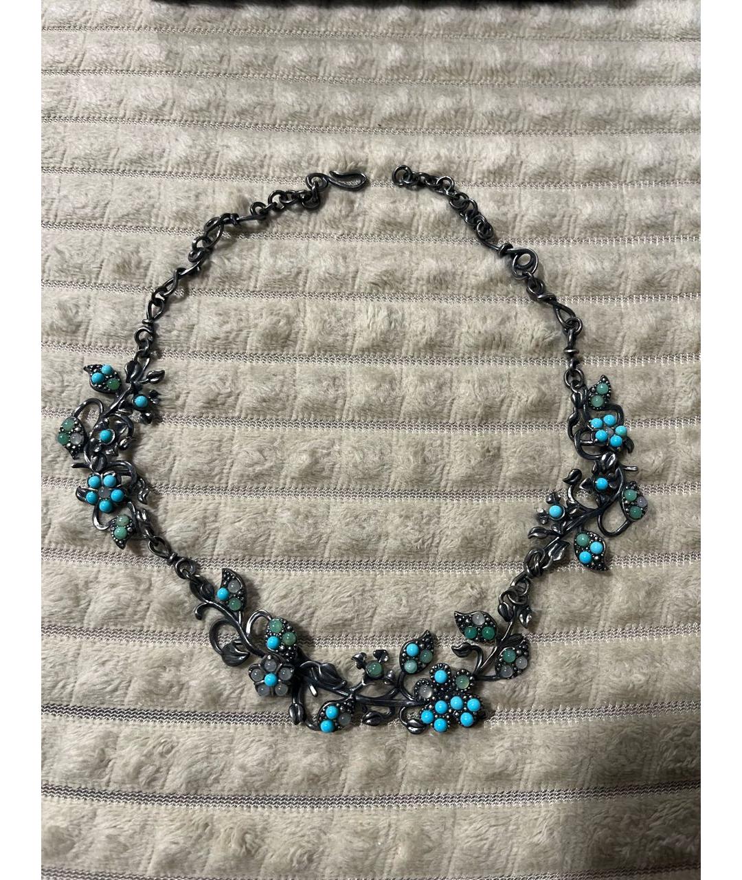 BOTTEGA VENETA Бирюзовое колье, фото 6