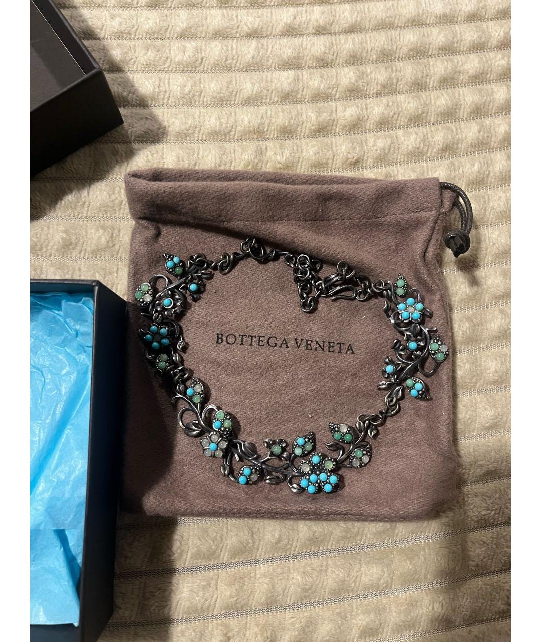 BOTTEGA VENETA Бирюзовое колье, фото 2