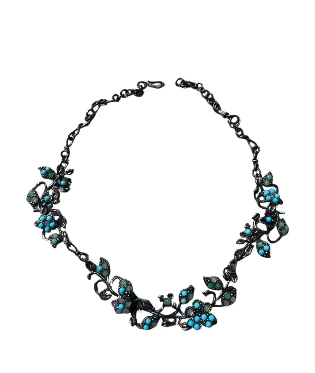 BOTTEGA VENETA Бирюзовое колье, фото 1