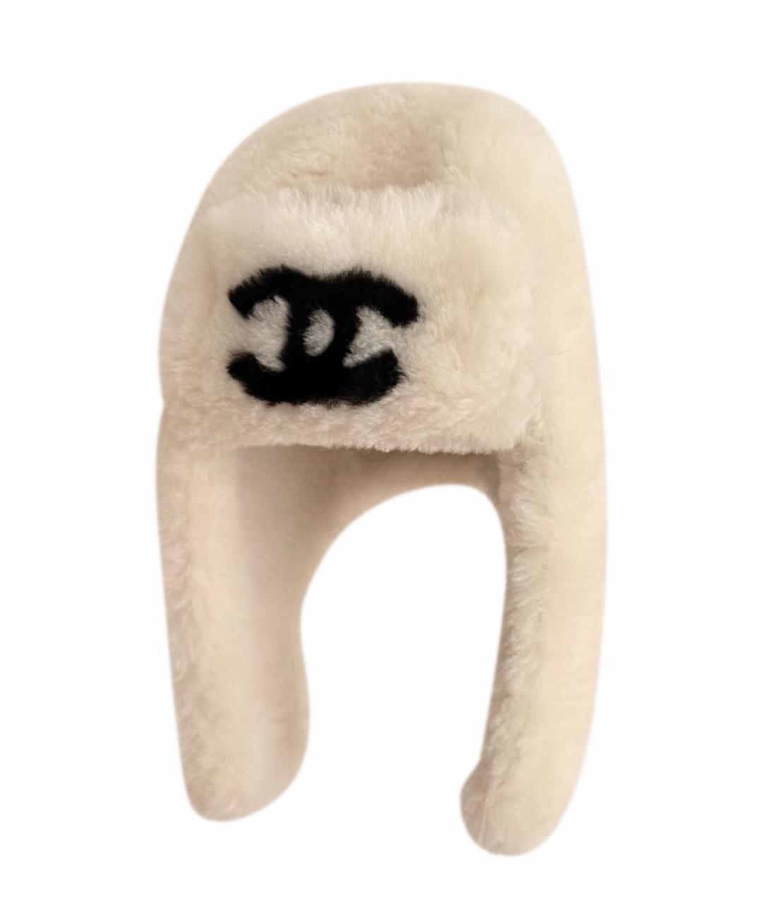 CHANEL Белая шапка, фото 1